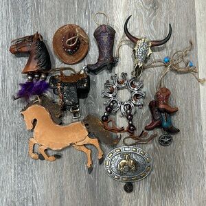 Western, Country, Ranch themed Christmas Ornaments